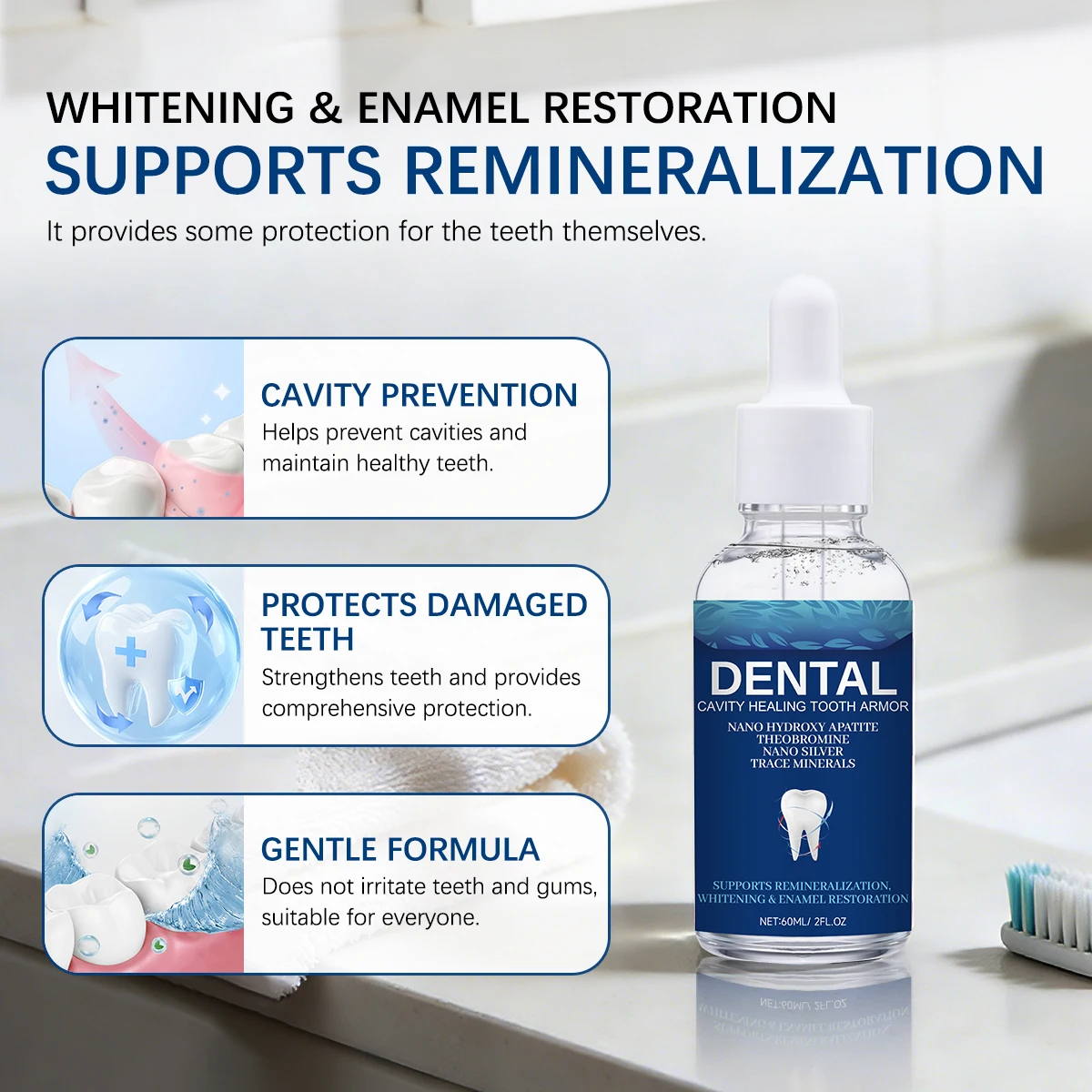 Whitening Tooth Serum 60ml Nan - Enamel Repair Serum review and price