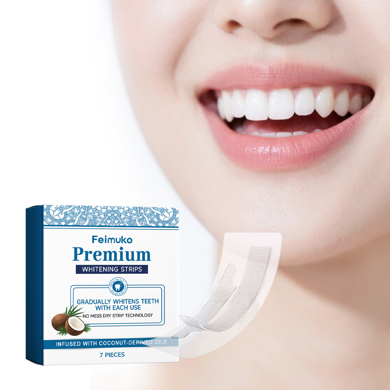 Feimuko Coconut Oil Teeth Whit - Teeth Whitening With Coconut Oil review and price