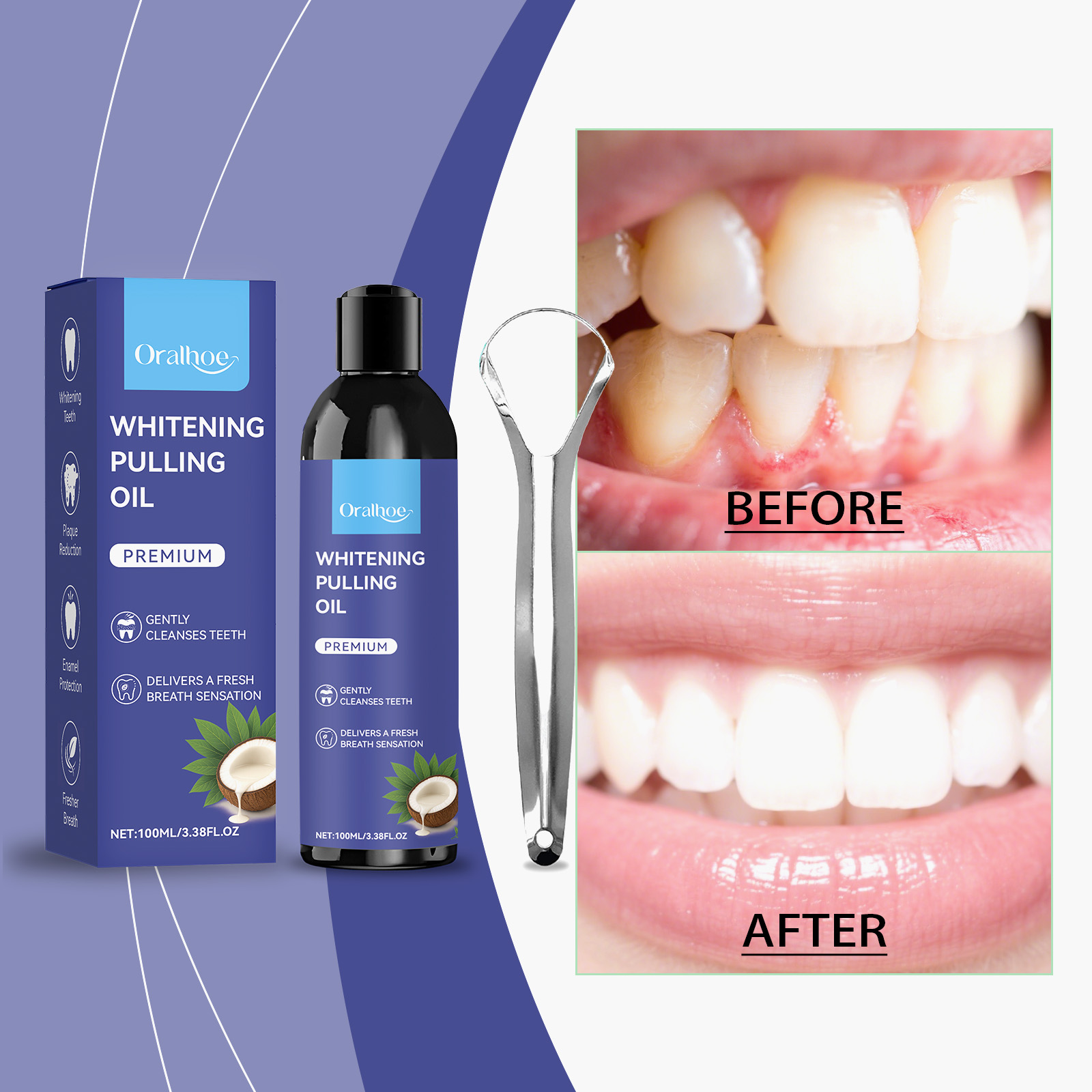Peppermint Coconut Oil Pulling - Teeth Whitening With Coconut Oil review and price