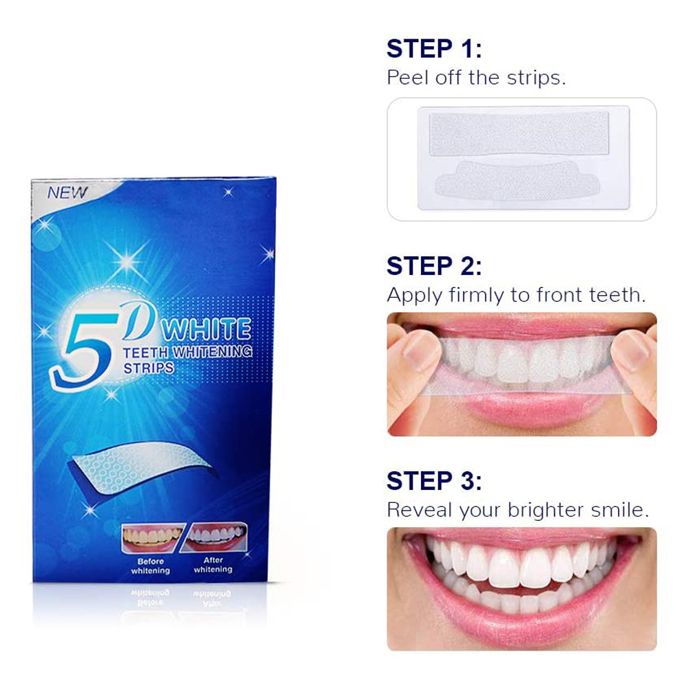 5D White Teeth Whitening Strip - Teeth Whitening Clinic review and price